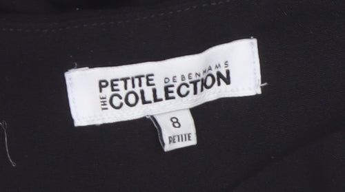 Debenhams Petite Collection Black Slim Fit Dress Pants Womens UK 8