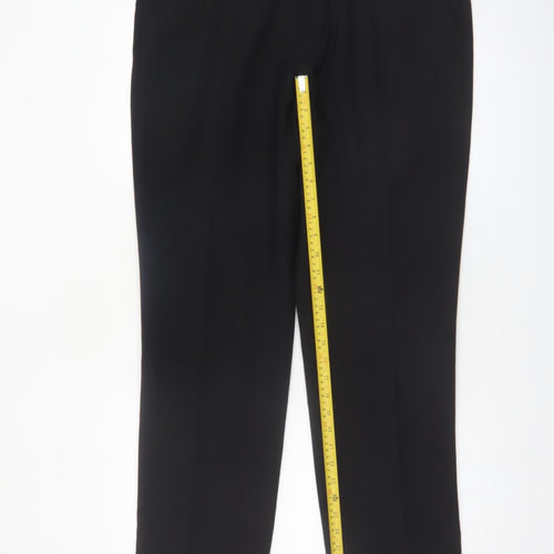 Marks and Spencer Men’s Black Regular Fit Dress Trousers 36W 31L Polyester