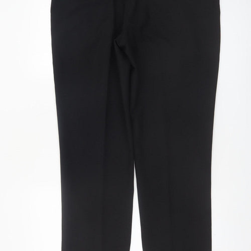 Marks and Spencer Men’s Black Regular Fit Dress Trousers 36W 31L Polyester