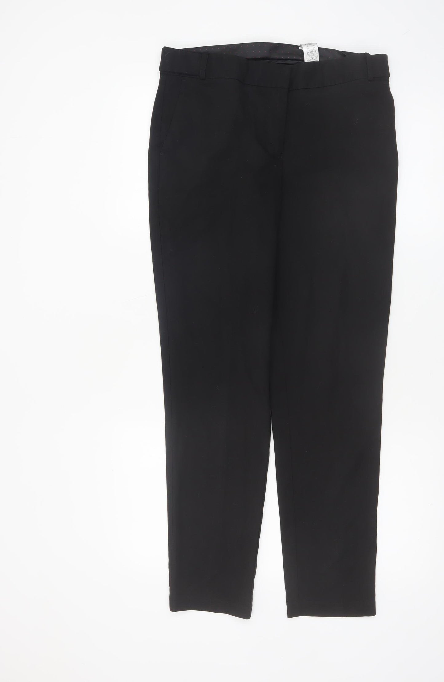 Next Women’s Black Tailored Stretch Trousers Size 10 Regular