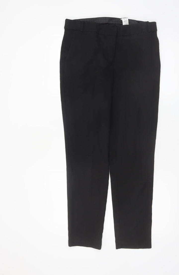 Next Women’s Black Tailored Stretch Trousers Size 10 Regular