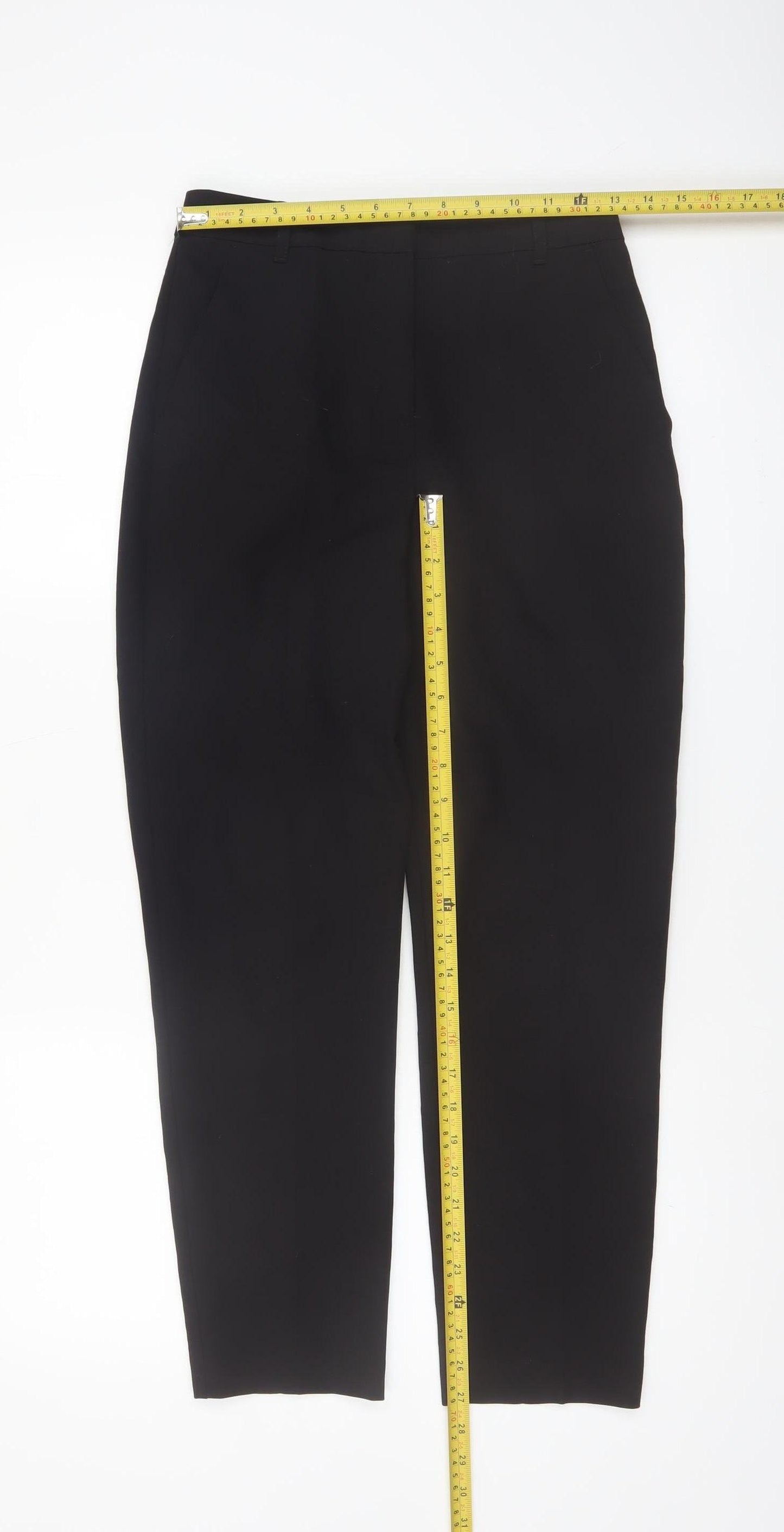 Topshop Women’s Black Slim Fit Tailored Trousers Size 6