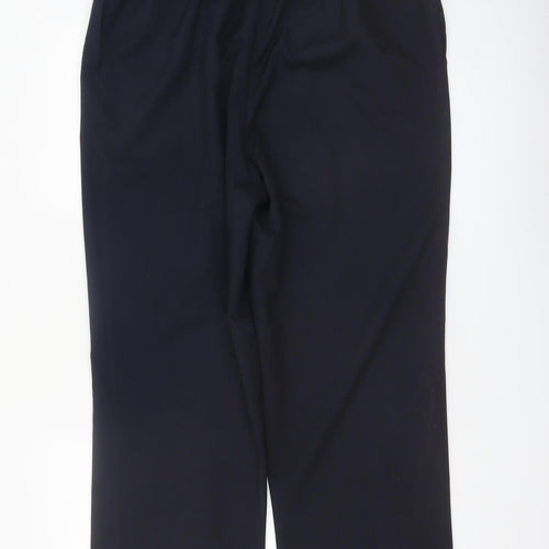 Marks and Spencer Womens Black Size 18 Long Straight Leg Trousers