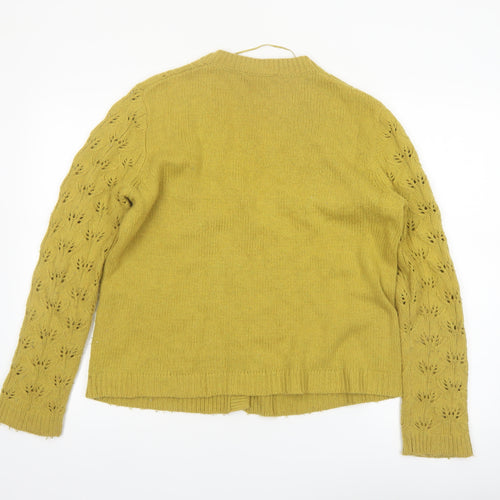 Seasalt Cornwall Women’s Green Cardigan UK 14 V-Neck Knit Jumper