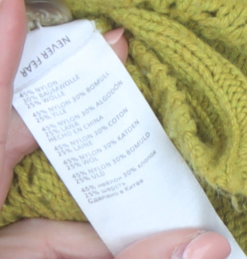 Seasalt Cornwall Women’s Green Cardigan UK 14 V-Neck Knit Jumper