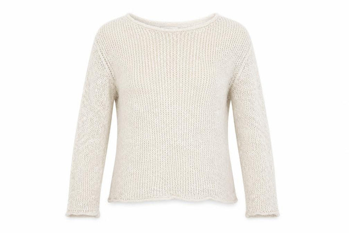 Marks & Spencer Women Beige Long Sleeve Knit Jumper XS