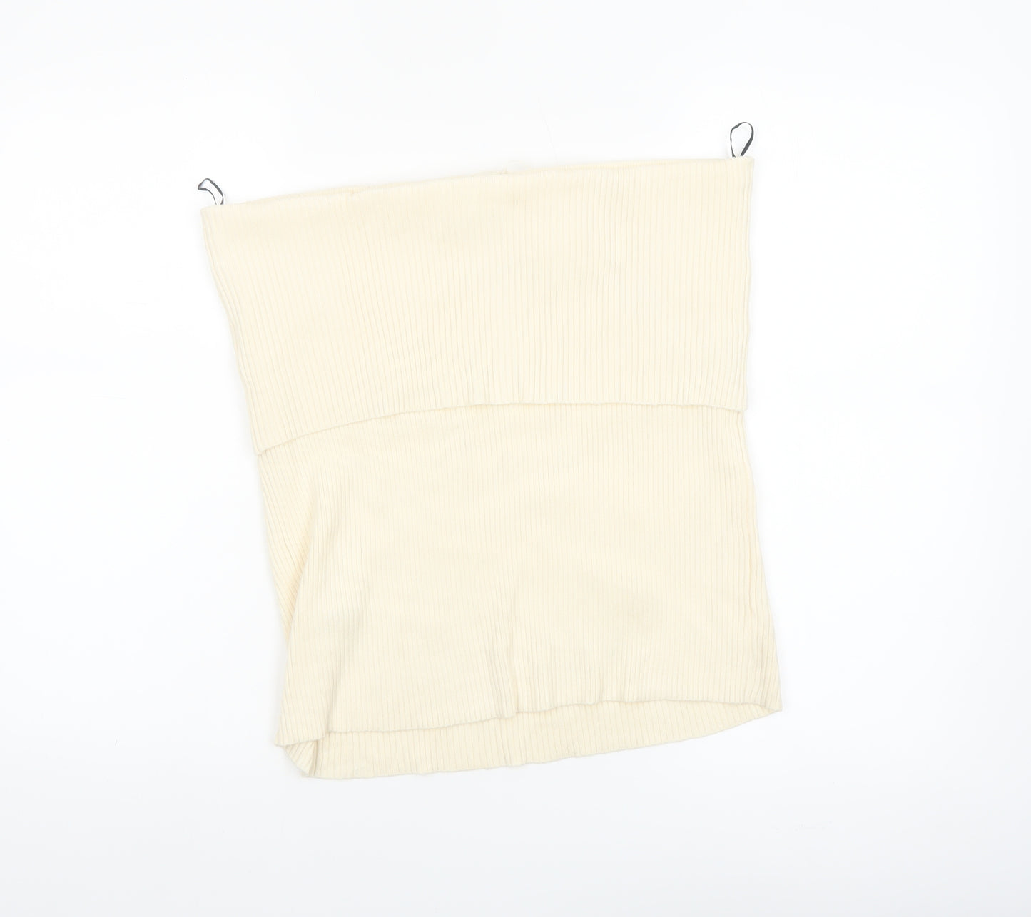 Marks and Spencer Women’s Ivory Ribbed Strapless Knit Tank Top Size 22