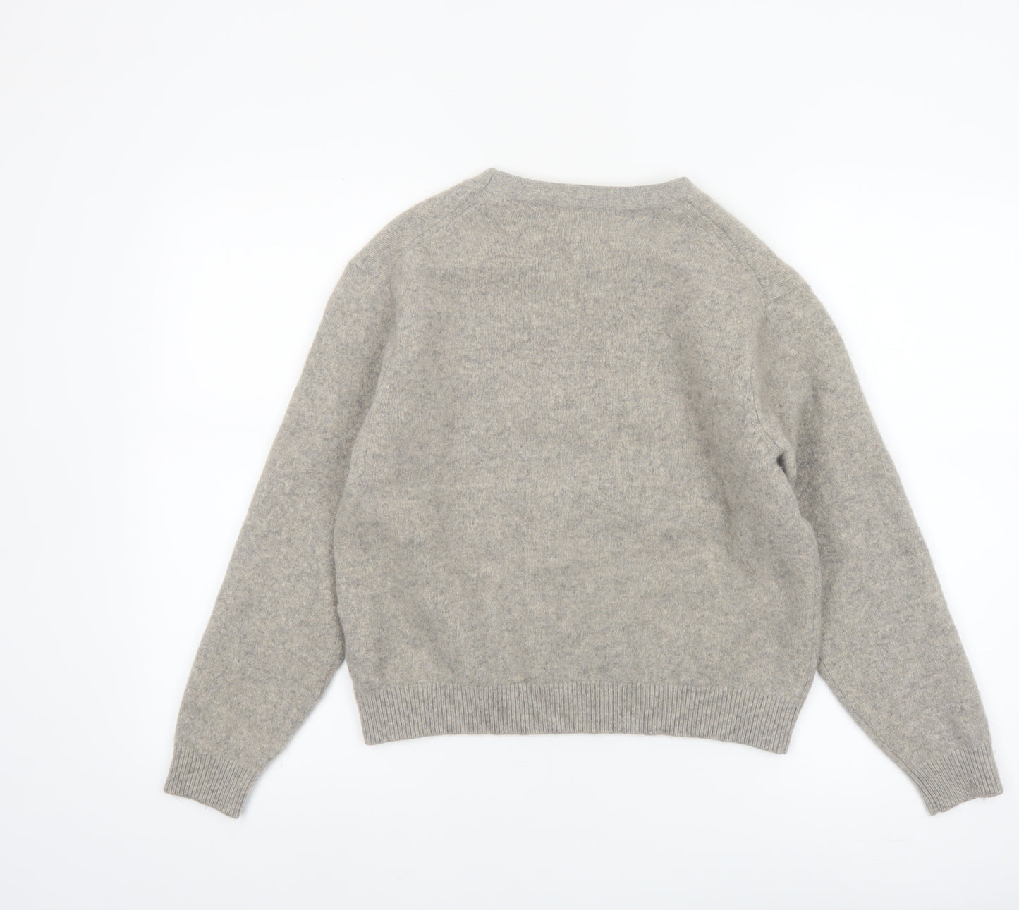 Uniqlo Women Grey Wool Crew Neck Pullover Jumper M