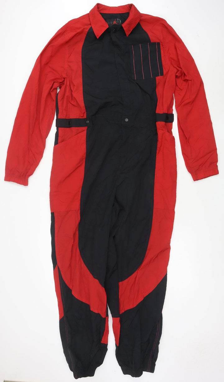 Jordan Mens Black Red XL 90s Colourblock Track Pants