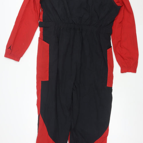 Jordan Mens Black Red XL 90s Colourblock Track Pants