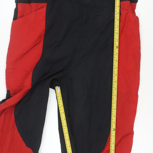 Jordan Mens Black Red XL 90s Colourblock Track Pants