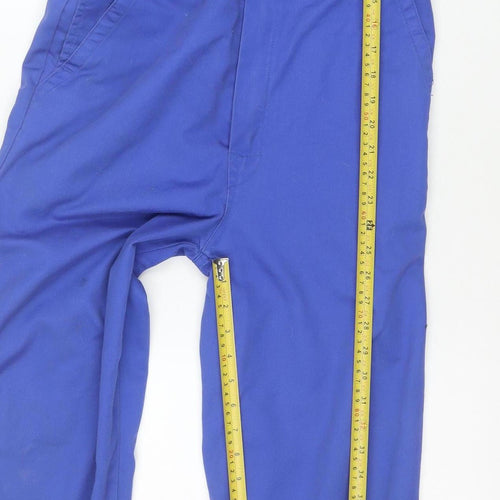 Dickies Men's Blue Redhawk Workwear Coveralls L Twill Zip Pockets