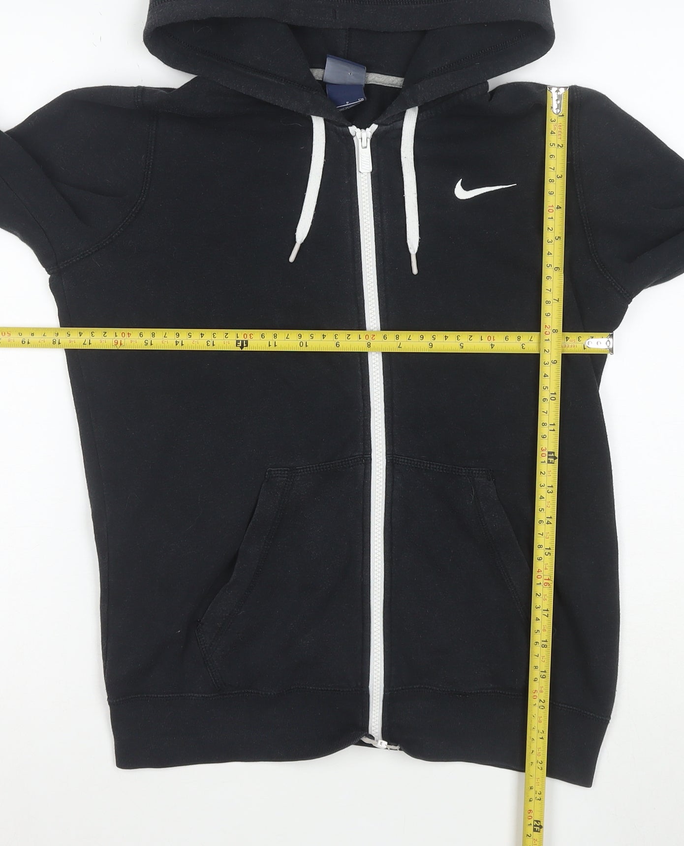 Nike Women’s Black Full Zip Hoodie Size S Relaxed Fit Cotton Blend