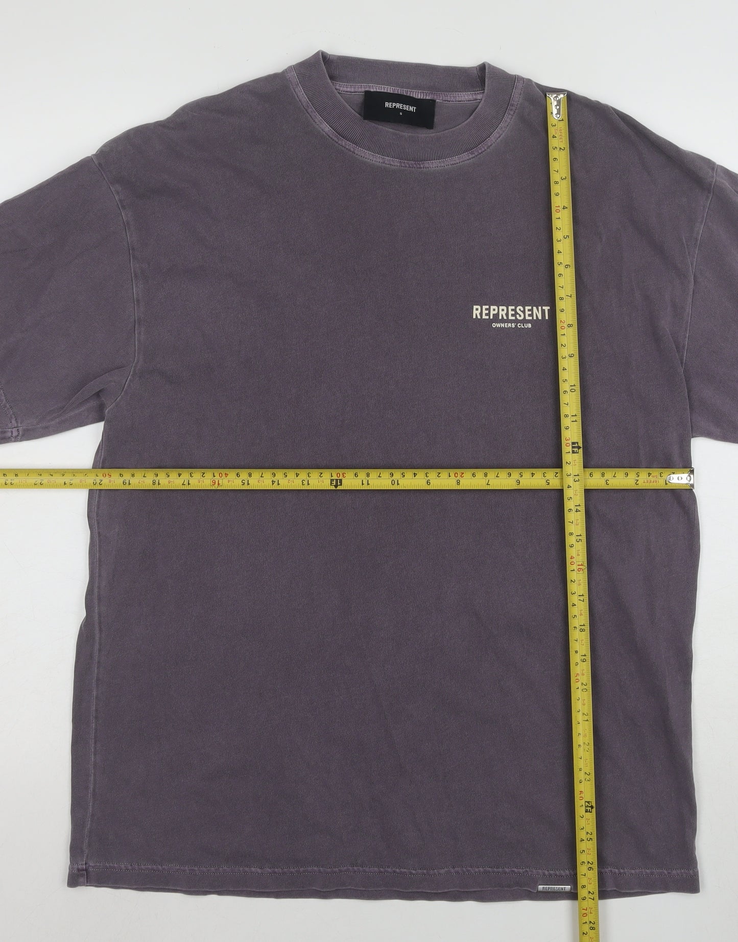 Represent Men's Purple Graphic Cotton T-Shirt Size S