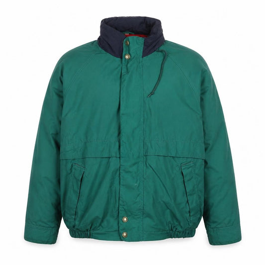 Front view of NV-984 Sailing Gear Green Men's Medium Windbreaker Jacket