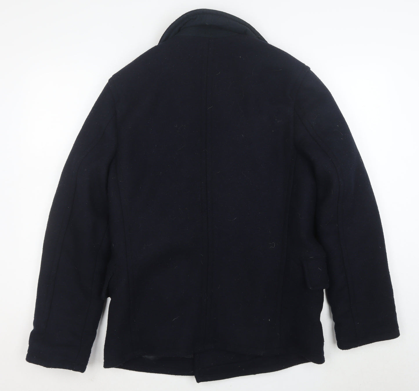 Abercrombie & Fitch Men's Black Wool Pea Coat Size M