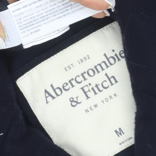 Abercrombie & Fitch Men's Black Wool Pea Coat Size M