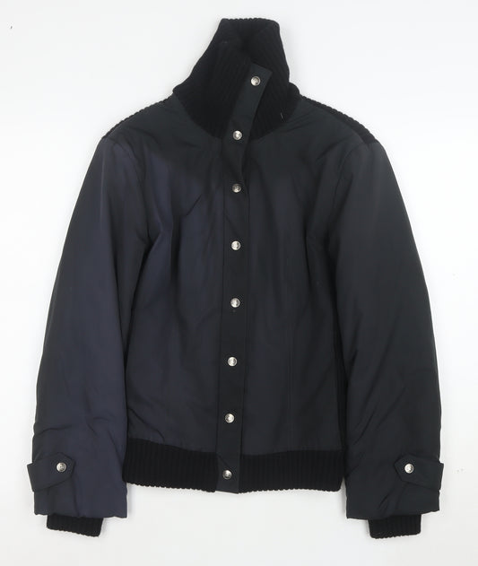Escorpion Women's Black Wool Blend Bomber Jacket Size S