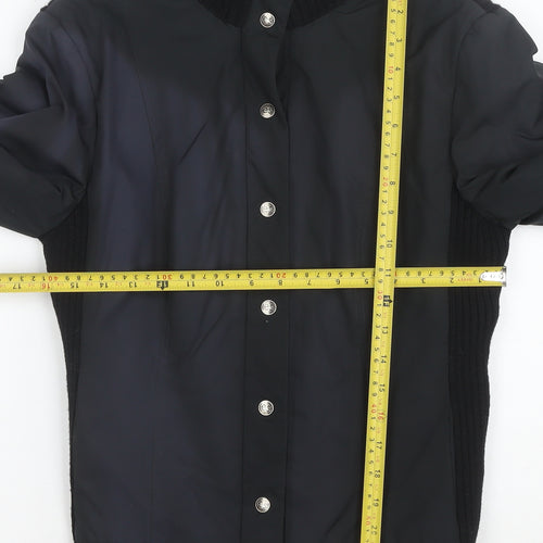 Escorpion Women's Black Wool Blend Bomber Jacket Size S