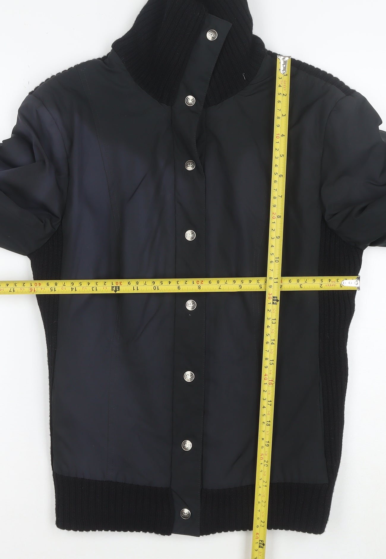 Escorpion Women's Black Wool Blend Bomber Jacket Size S