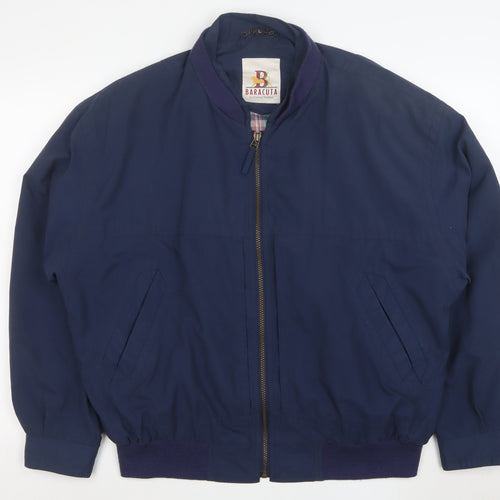 Baracuta Men's Blue L Bomber Jacket Classic Retro Full Zip