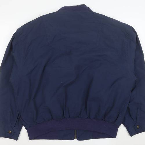 Baracuta Men's Blue L Bomber Jacket Classic Retro Full Zip
