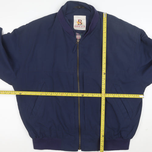 Baracuta Men's Blue L Bomber Jacket Classic Retro Full Zip