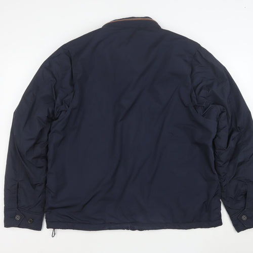 Ralph Lauren Men's Blue L Bomber Jacket Full Zip Classic Style