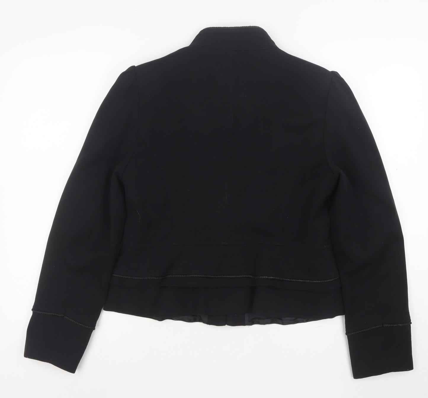 F&F Women Black Size 16 Double-Breasted Blazer Jacket