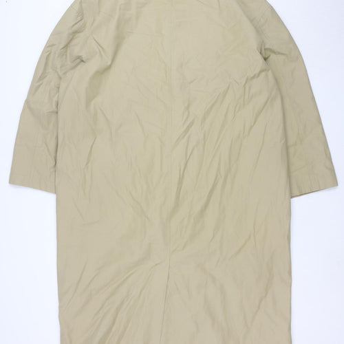 ASOS DESIGN Womens Beige Long Rain Coat UK 10 Classic Style
