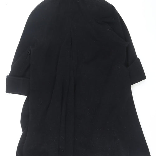 Précis Women’s Black Wool Blend Mid-Length Belted Coat M