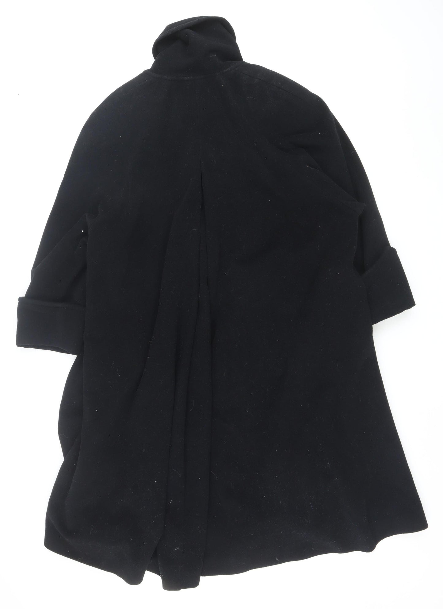 Précis Women’s Black Wool Blend Mid-Length Belted Coat M