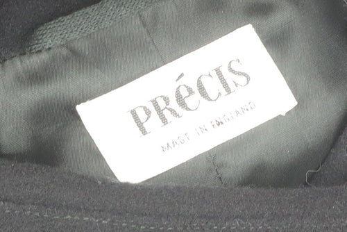 Précis Women’s Black Wool Blend Mid-Length Belted Coat M
