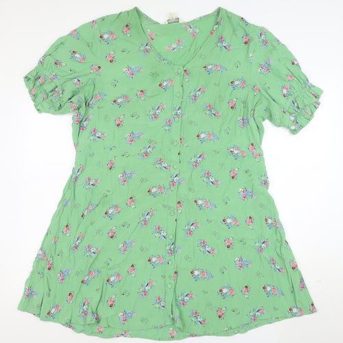 Marks and Spencer Women’s Green Floral A-Line Dress Size 20