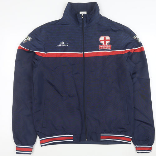 Joshila Men's Blue Football England Full Zip Jacket L