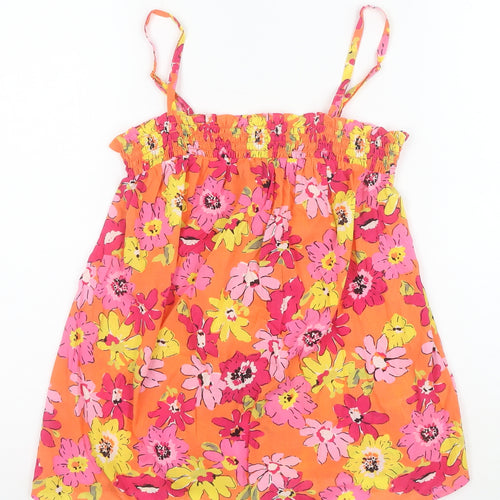 Marks and Spencer Women's Multicoloured Floral Cotton Camisole Top Size 8
