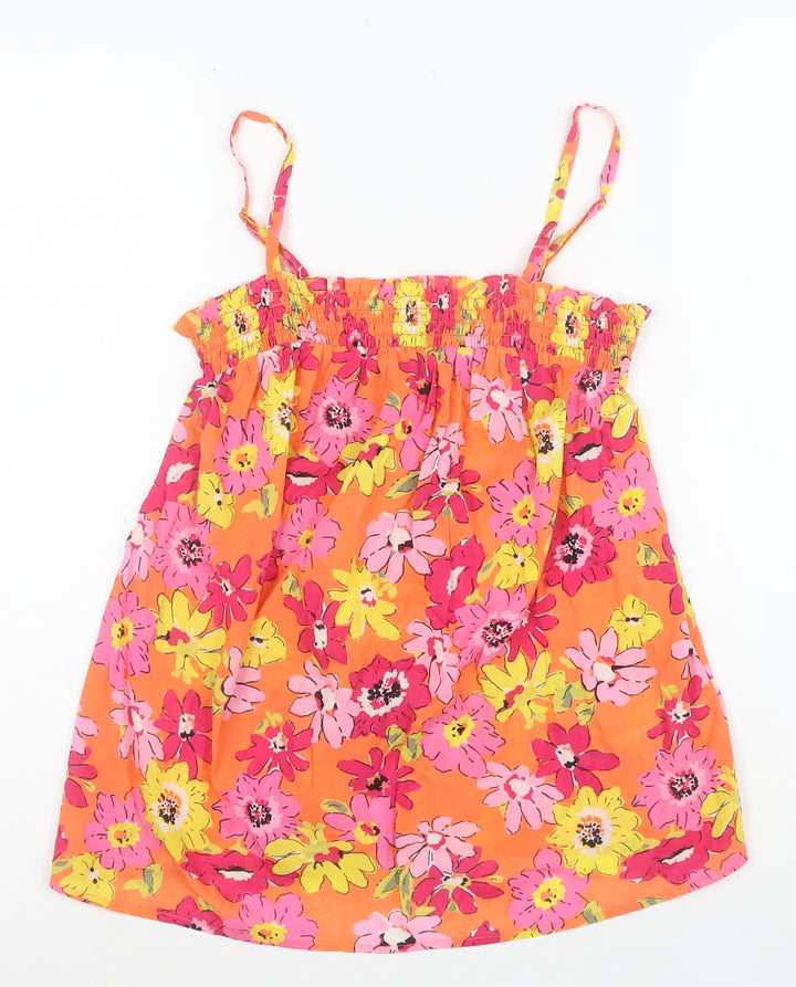 Marks and Spencer Women's Multicoloured Floral Cotton Camisole Top Size 8