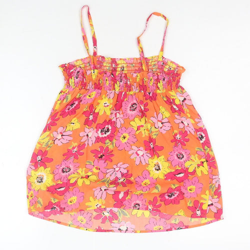 Marks and Spencer Women's Multicoloured Floral Cotton Camisole Top Size 8