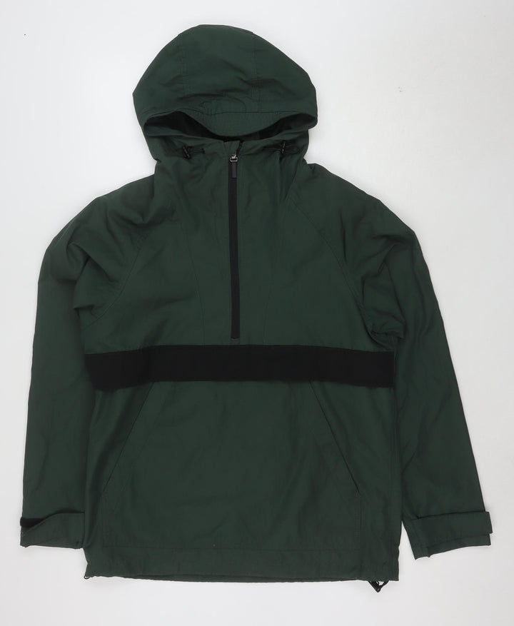 H&M L.O.G.G. Men's Green Hooded Anorak Jacket S Regular Fit