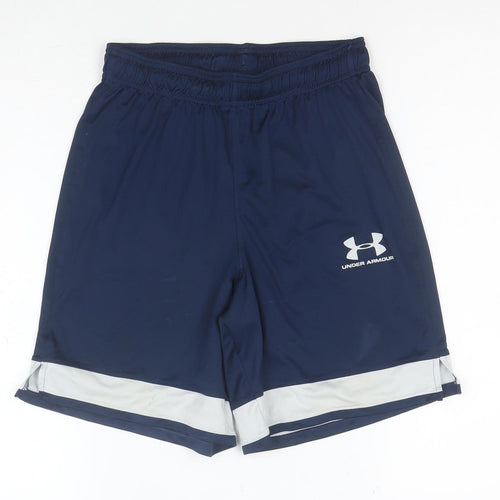 Under Armour Men Blue Athletic HeatGear Shorts Size S