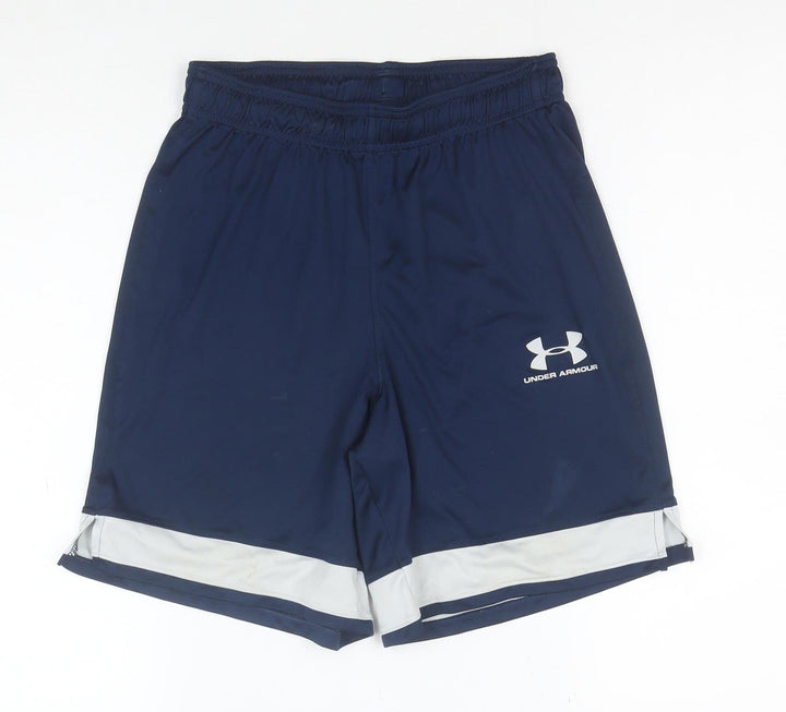 Under Armour Men Blue Athletic HeatGear Shorts Size S