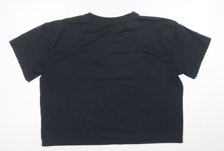 Under Armour Women's Black L Loose Fit Short Sleeve T-Shirt