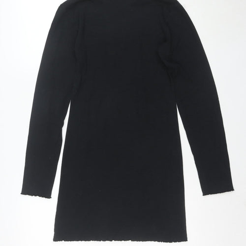 Urban Outfitters Women's Black Dragon Long Sleeve T-Shirt Dress M