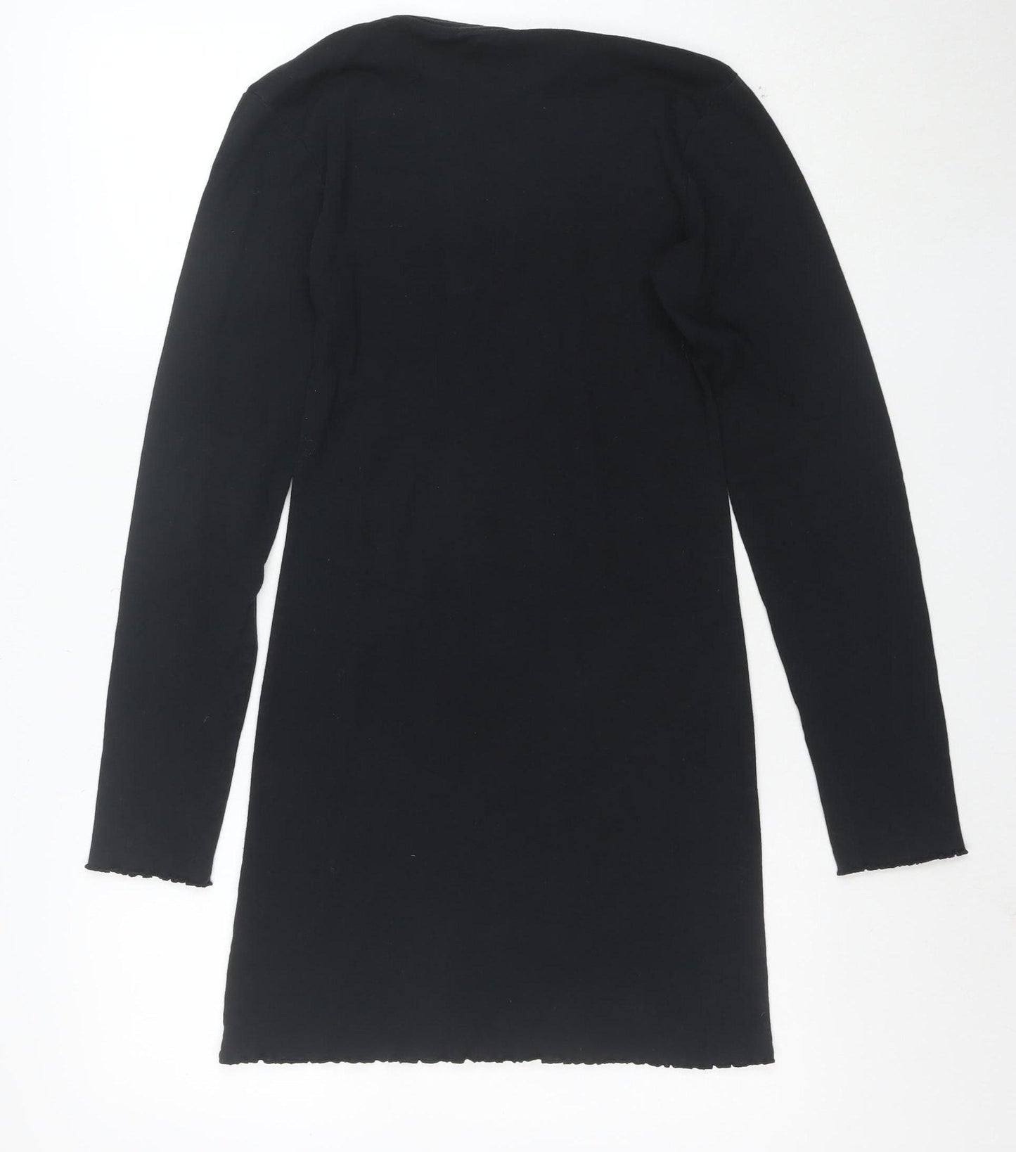 Urban Outfitters Women's Black Dragon Long Sleeve T-Shirt Dress M