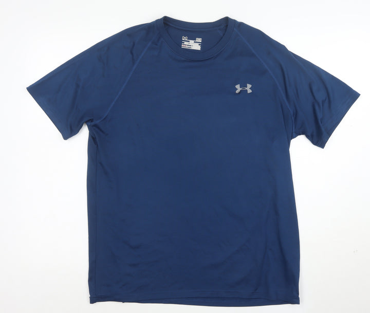 Under Armour Men's Blue HeatGear Loose Fit Short Sleeve T-Shirt M