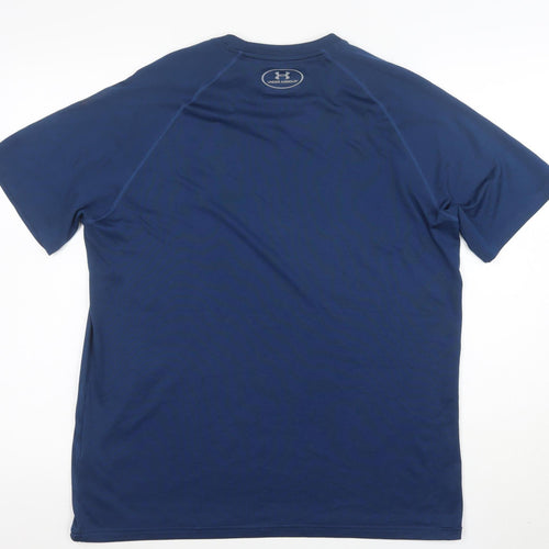 Under Armour Men's Blue HeatGear Loose Fit Short Sleeve T-Shirt M