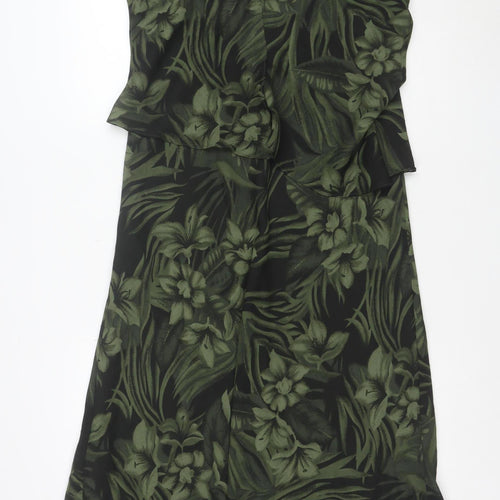 Tradition Petite Women’s Green Floral Sheath Dress Size 10