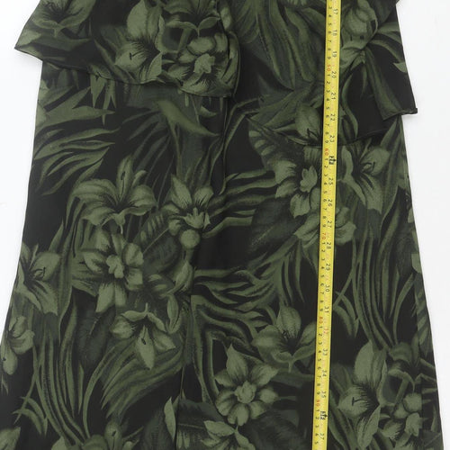 Tradition Petite Women’s Green Floral Sheath Dress Size 10