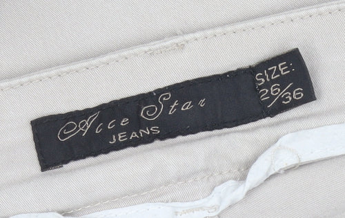 Ace Star Women’s Beige Skinny Jegging Trousers Size S 26W 36L