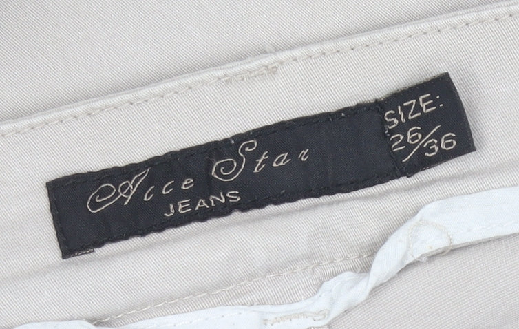 Ace Star Women’s Beige Skinny Jegging Trousers Size S 26W 36L